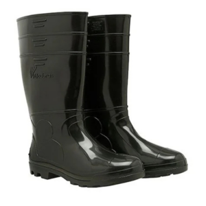 BOTA PVC CANO LONGO PRETA