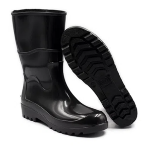 BOTA PVC CANO MÉDIO PRETA