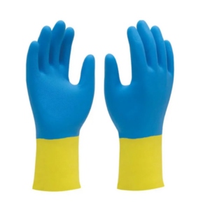 LUVA DE LÁTEX BICOLOR